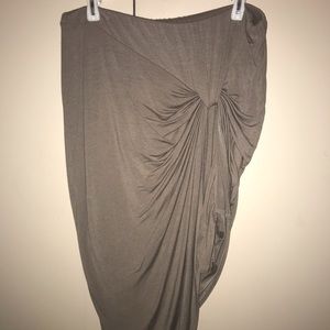 Charlotte Russe tie front pencil skirt